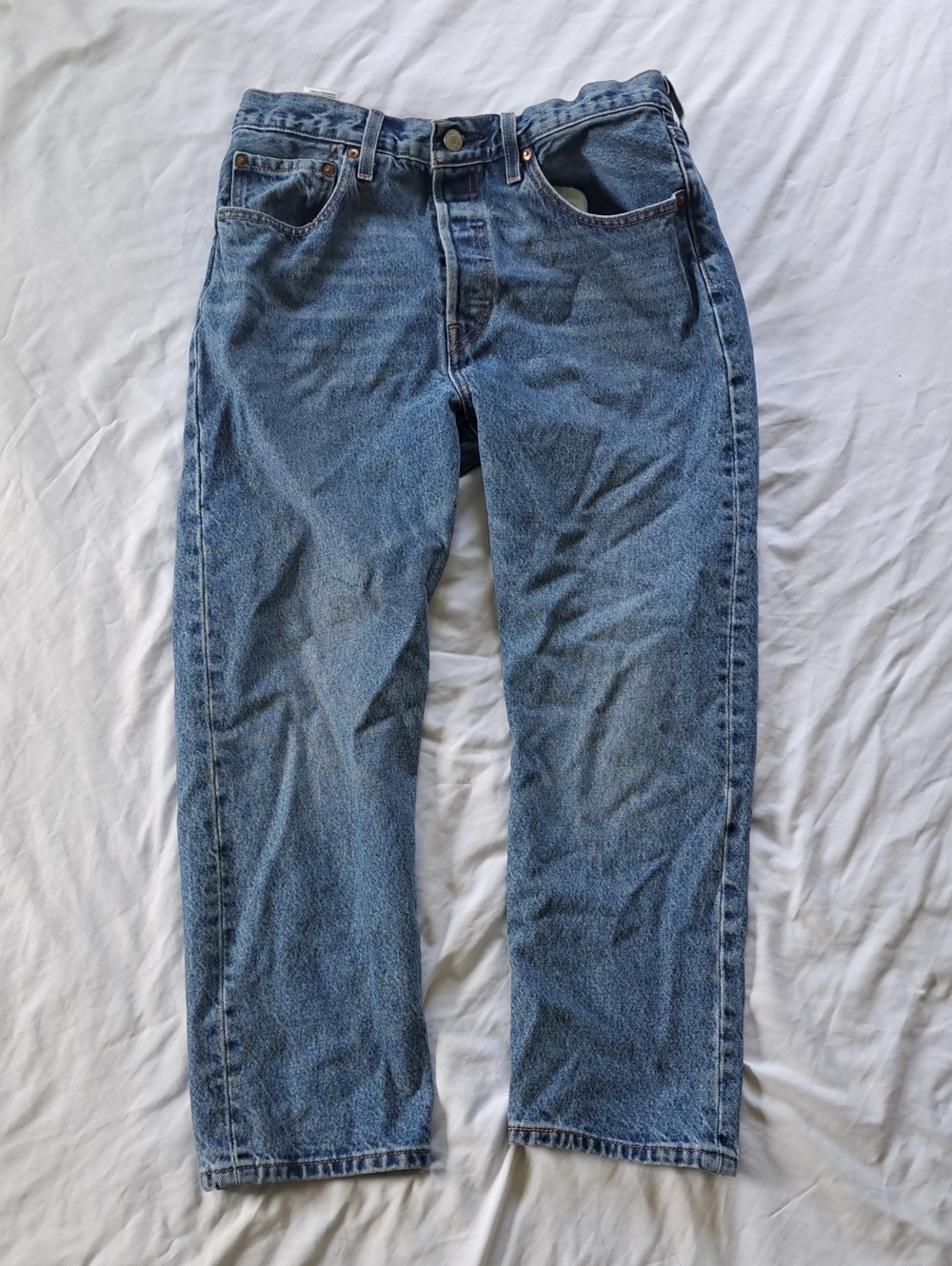 Levi's Premium 501 Crop Womens Jeans Size 30x26